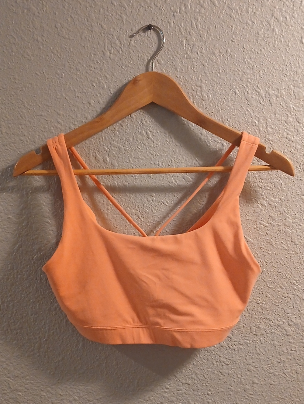 Athleta Peach Crossback Sports Bralette